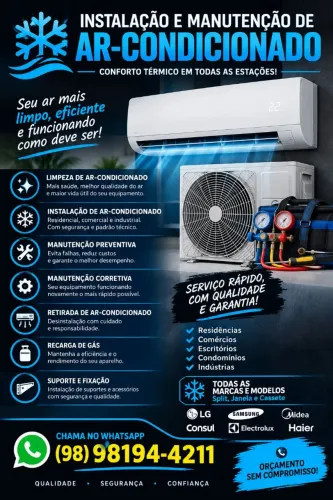 INSTALAÇÃO E MANUTENÇÃO DE AR-CONDICIONADO