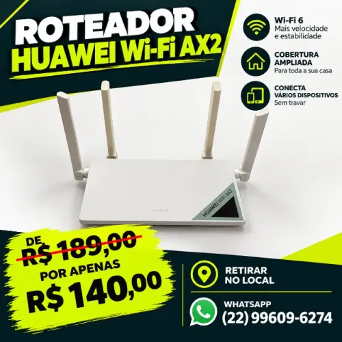 Roteador Huawei Wi-Fi AX2