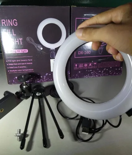 Anel Led Médio com acessórios