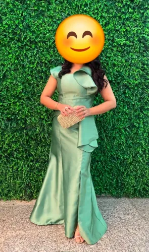 Vestido verde oliva - madrinha, formatura