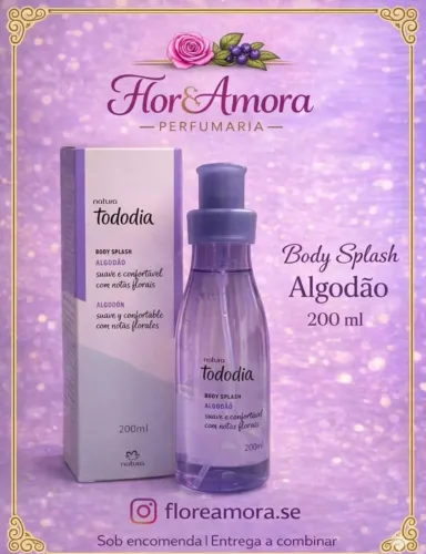 Natura Tododia Body Splash Algodão desodorante colônia 200ml