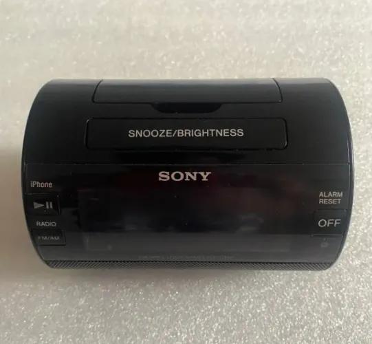 Radio Relógio Digital Sony Caixa Suporte Para iPhone iPod