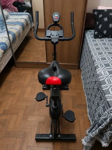 Bicicleta Ergométrica Spinning Fitness Sport com Banco Confortável