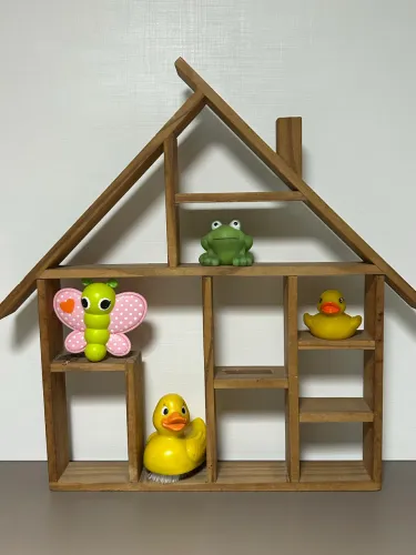 Quadro casinha decorativa em madeira