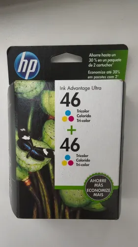 2 cartuchos HP 46 coloridos