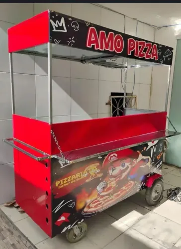 Carrinho de Lanches Profissional - Pronto para Trabalhar