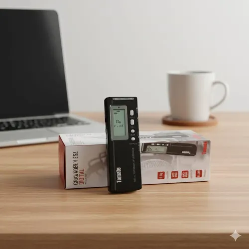 Gravador de Voz Digital 8GB - Profissional e Portátil