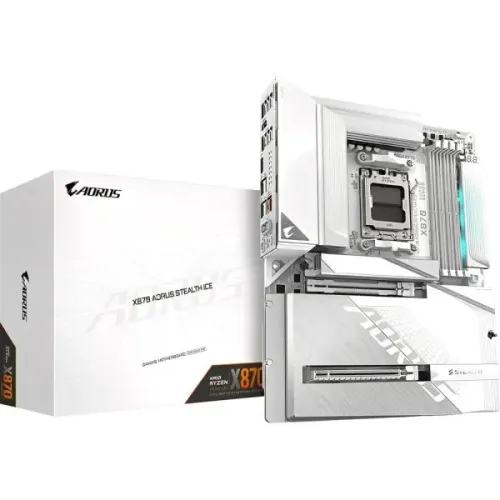 Placa-Mãe Gigabyte X870 Aorus Stealth ICE AM5 DDR5 ATX