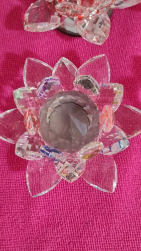 Flor de loto de cristal,unidade 50 reais