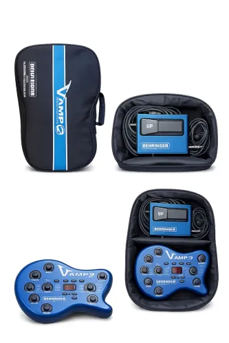 Pedaleira Behringer V-Amp 2 Completa com Footswitch Original e Bag