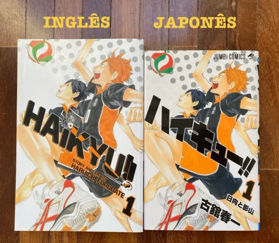 Mangás Haikyu!! Vol. 1 Inglês e Japonês