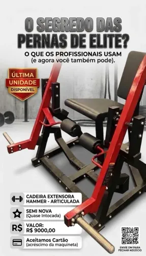 Cadeira extensora - HAMMER ARTICULADA
