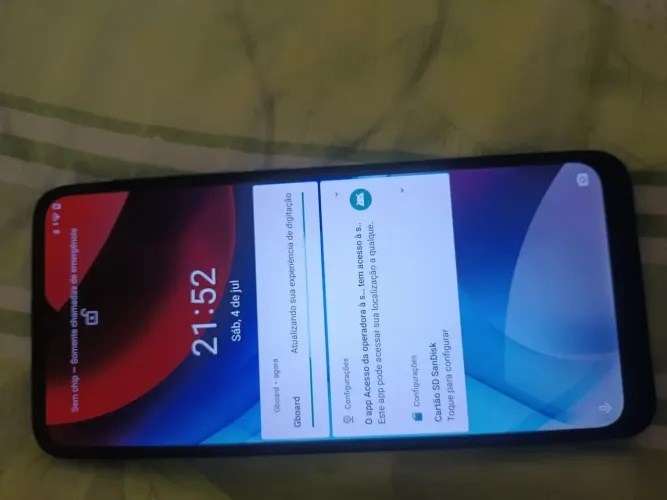 Moto E7 Power 32gb com Cartão SD32GB