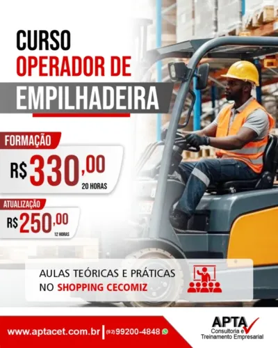 Curso operador de empilhadeira