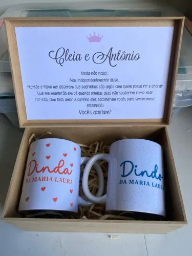 Kit caneca com caixa