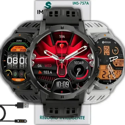 Relógio Smartwatch Ims-757a Imenso 3atm 1000mah Esportes Gps