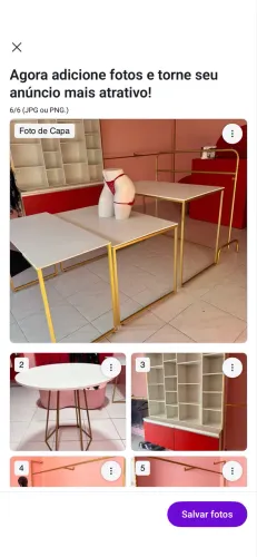 Mesas para loja de roupa