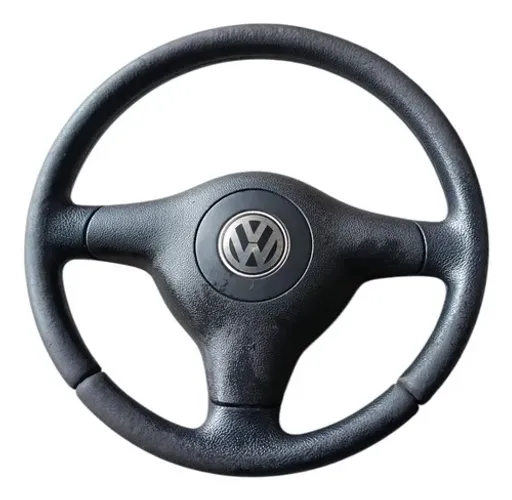 Volante Direção Vw Golf Bora Polo 1999 2010 Preto