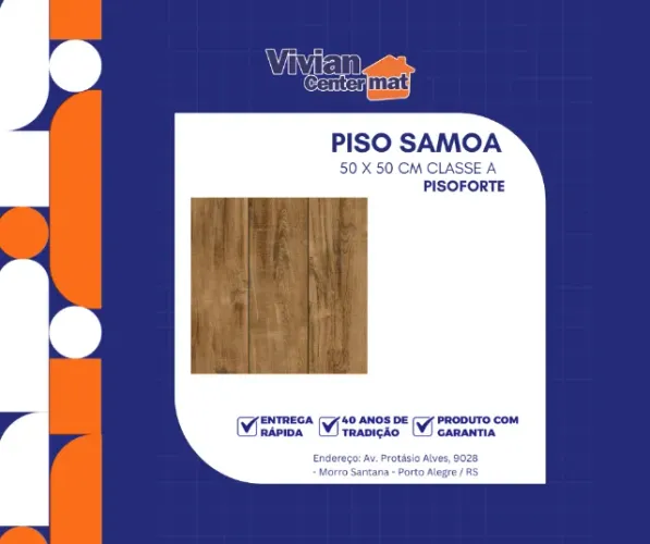 Piso Cerâmico Samoa 50x50cm A Pisoforte
