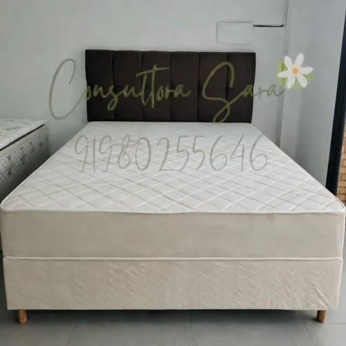 CAMA BOX CASAL MOLAS ENSACADAS 