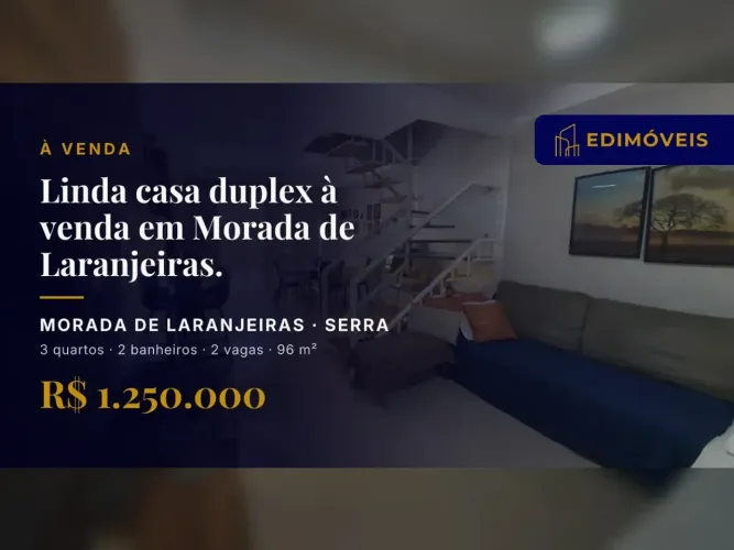 Casa 3 quartos na Morada de Laranjeiras, pronta para morar com segurança