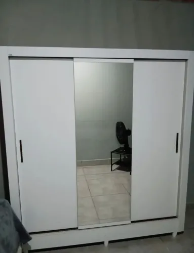 Guarda Roupa De Casal Com Porta De Correr Novo/Entrega É Montagem Grátis Loja RL Moveis