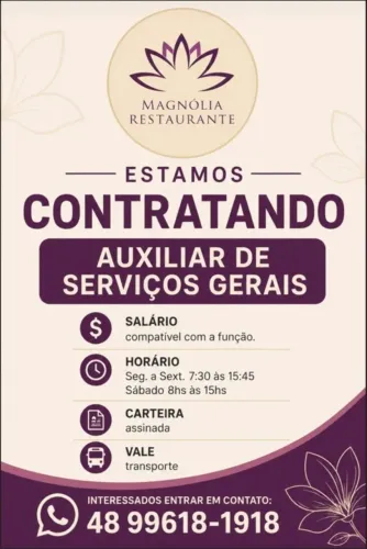 Auxiliar de limpeza
