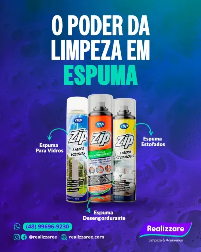 Combo C/03 Espumas Para Limpeza Zip