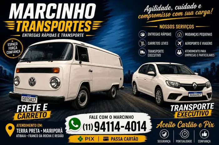Carretos Fretes pequenas mudanças/ trasporte executivo