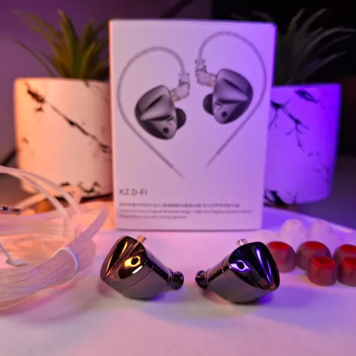 Fone de ouvido kz D-fi de metal iem cabo retorno gamer pro novo lacrado