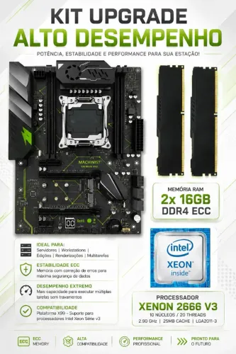 Kit Xeon 2666 V3 32GB ram DDR4 leia anúncio
