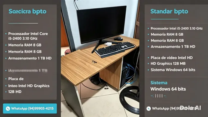 Computador de mesa completo 