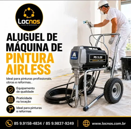 Aluguel de maquina de pintura air less compressor