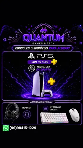 Aluguel de PS5