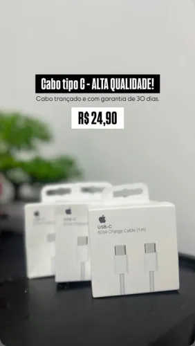 Cabo USB-C Apple 60W // 1 metro