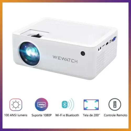 [Lacrado] Projetor Wewatch S1 1080p 4k Android