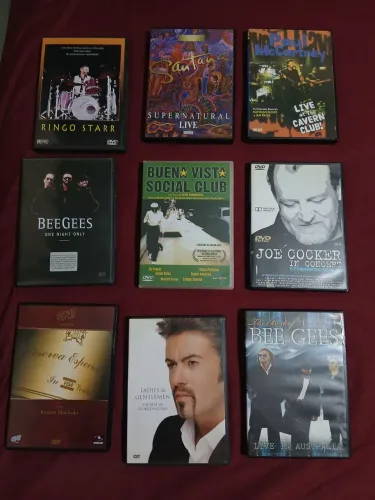 Dvds para colecionadores 9 peças ótimo estado