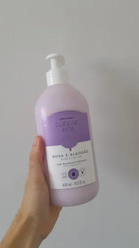 Hidratante Cuide-se Bem Rosa e Algodão 