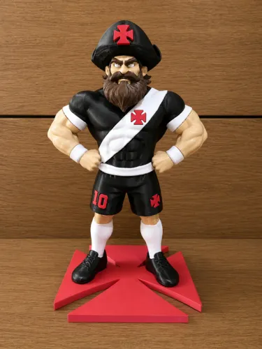Mascote do Vasco 25cm - Estilizado e Super Detalhado