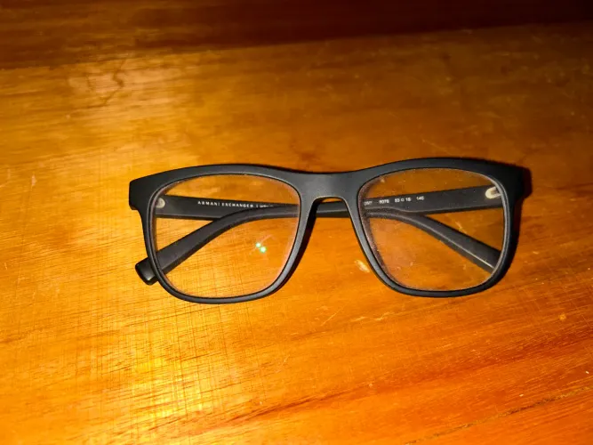 Armação Armani Exchange Original - Preto Fosco (sem lentes de grau)