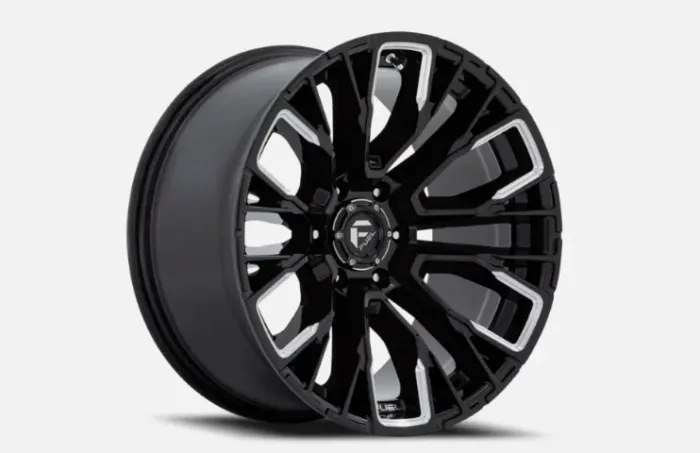 Jogo De Roda Fuel D849 Preto Brilhante 5x127 - 20x10 Offset -18 (Nv)