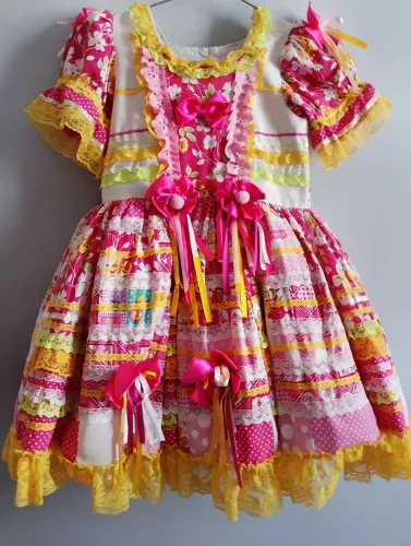 Vestido junino infantil 