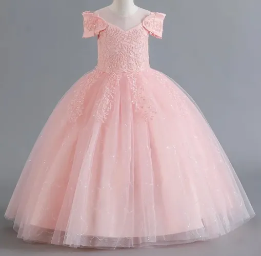 Vestido Infantil de Festa Rosa Luxo - Princesa ?