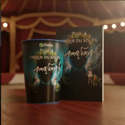 Kit Colecionável Cirque Du Soleil - Amaluna (Balde Pipoca + Livro Souvenir)