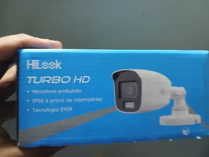 Câmera Externa Bullet Hilook 2mp Fhd Conector Bnc E P4 Branco