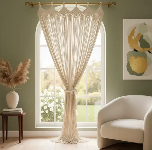 Cortinas de Macramê 