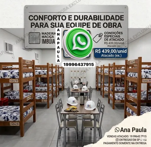 Beliche Reforçado para Obra e Funcionários | Atacado | Entrega SP e MG