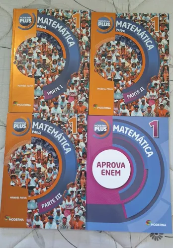 Kit de livros matemática 1 moderna plus ensino médio