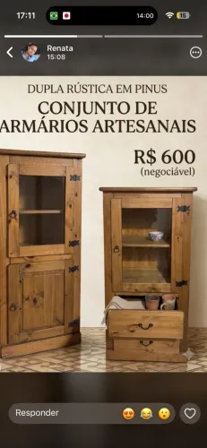 Cristaleira rústica
