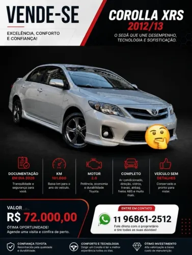 Toyota Corolla XRS 2.0 Flex 16V Aut. 2013